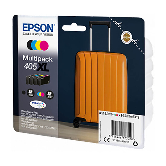 Cartouche d'encre Epson Valise 405XL 4 couleurs - Autre vue