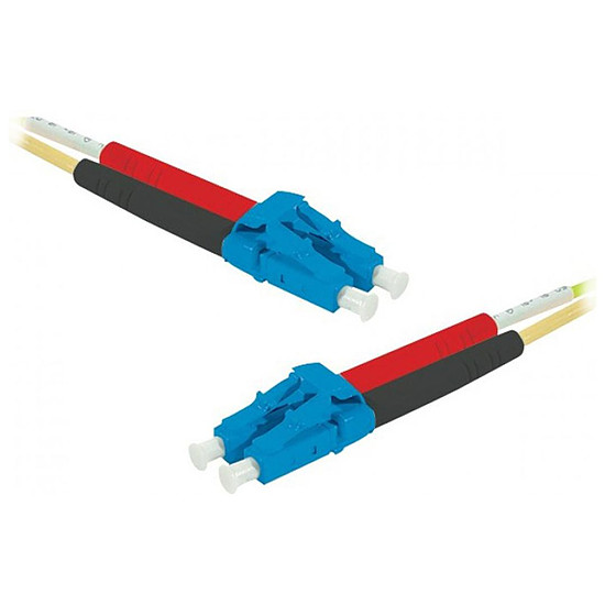 Câble fibre Optique Jarretière optique duplex monomode 2mm OS2 LC-UPC/LC-UPC - 1 m