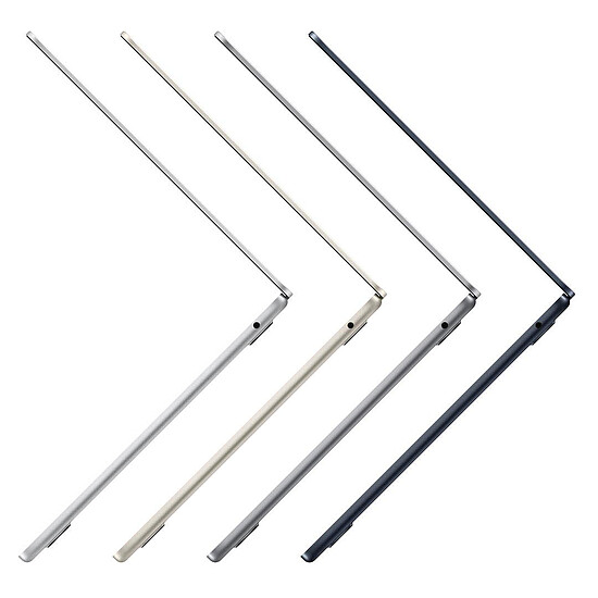 MacBook reconditionné Apple MacBook Air M2 (2022) Gris sidéral (MLXW3FN/A) · Reconditionné - Autre vue
