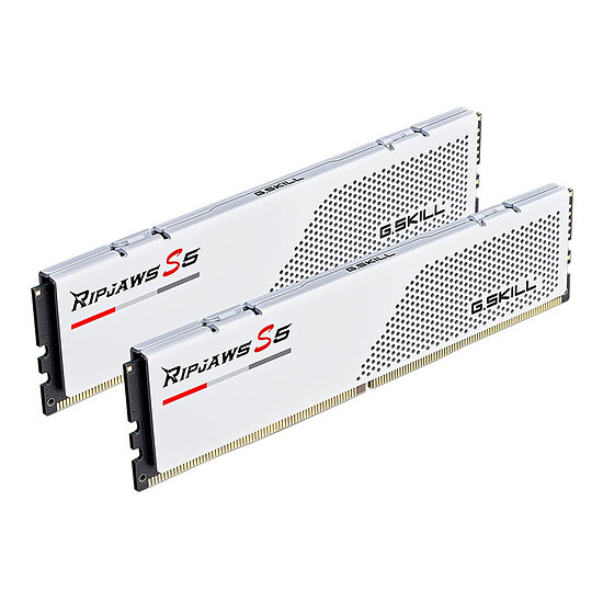 Mémoire RAM G.Skill Ripjaws S5 White - 2 x 16 Go (32 Go) - DDR5 5600 MHz - CL40 - Autre vue