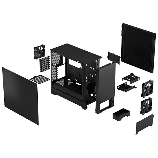 Boîtier PC Fractal Design Pop Silent Solid - Noir - Autre vue