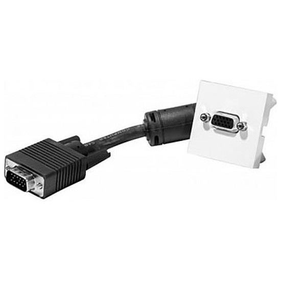 Câble VGA Plastron 45x45 VGA mâle / femelle - 10 m