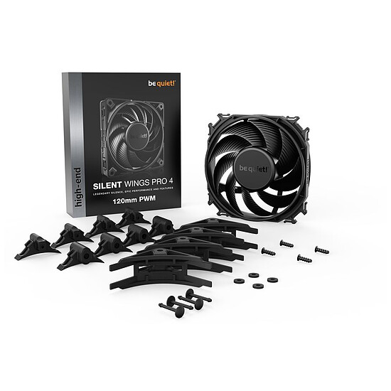 Ventilateur Boîtier be quiet! Silent Wings PRO 4 120mm - PWM - Noir - Autre vue