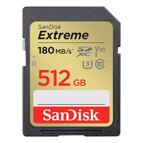 Carte mémoire SanDisk Extreme SDXC UHS-I  512 Go