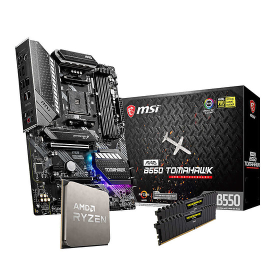 Kit upgrade PC AMD Ryzen 5 5650G - MSI B550 - RAM 16 Go