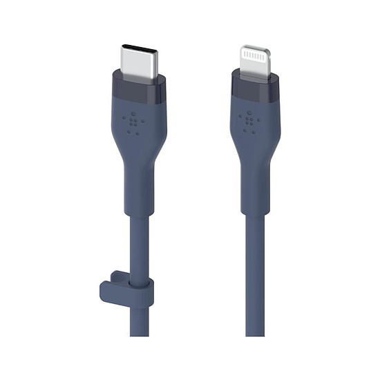 Câble USB Belkin Boost Charge Flex Câble silicone USB-C vers Lightning (bleu) - 1 m
