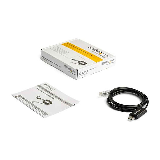 Câble RJ45 StarTech.com Câble console Cisco USB vers RJ45 - M/M - 1,8 m - Autre vue