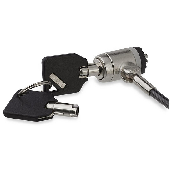 Accessoires PC portable StarTech.com Câble de securité en acier à clé portable - 2 m - Autre vue