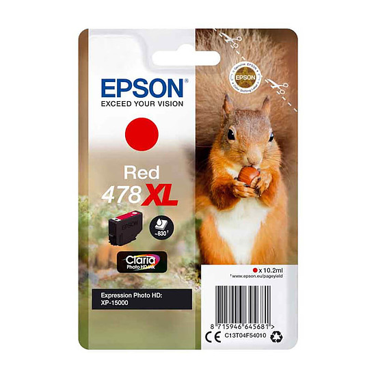 Cartouche d'encre Epson Ecureuil 478XL Rouge 