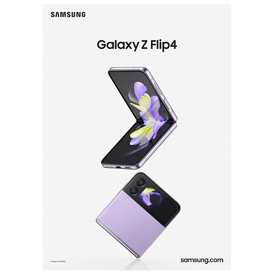 Smartphone reconditionné Samsung Galaxy Z Flip4 (Bleu) - 512 Go - 8 Go · Reconditionné - Autre vue