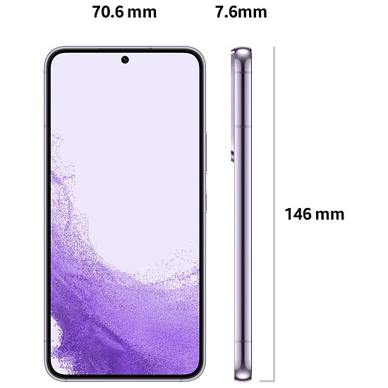 Smartphone reconditionné Samsung Galaxy S22 5G (Lavande) - 256 Go - 8 Go · Reconditionné - Autre vue