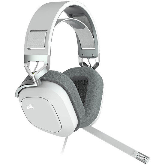Casque micro Corsair HS80 RGB USB - Blanc - Autre vue