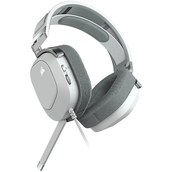 Casque micro Corsair HS80 RGB USB - Blanc - Autre vue