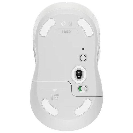 Souris PC Logitech M650 - Blanc - Autre vue