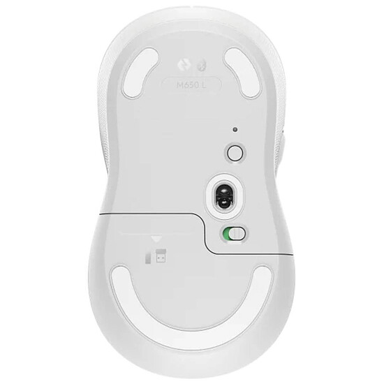 Souris PC Logitech M650 L - Blanc - Autre vue