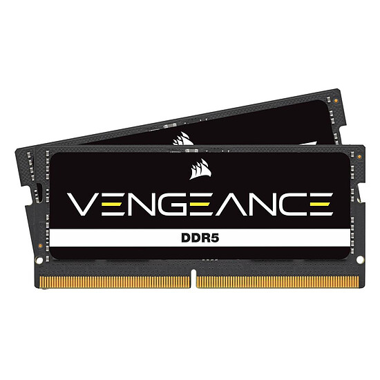 Mémoire Corsair Vengeance SO-DIMM - 2 x 8 Go (16 Go) - DDR5 4800 MHz - CL40