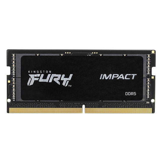 Mémoire Kingston Fury Impact SO-DIMM - 1 x 8 Go (8 Go) - DDR5 4800 MHz - CL38