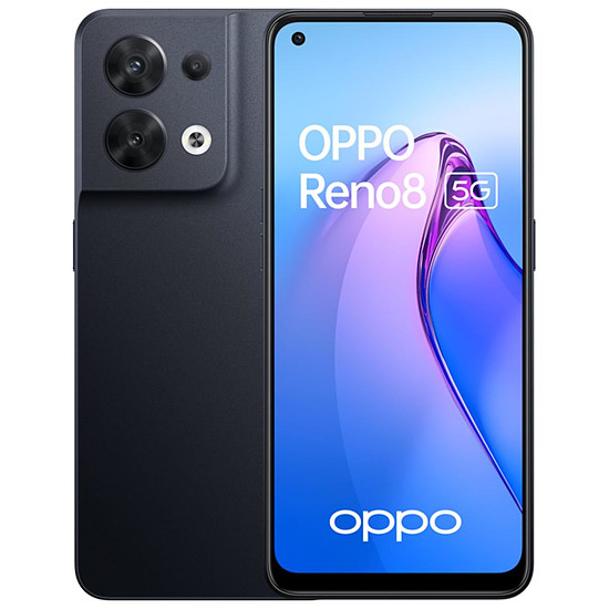 Smartphone Oppo Reno 8 5G Noir - 256 Go - 8 Go