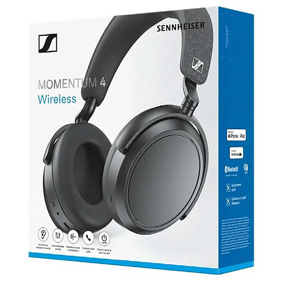 Casque Audio Sennheiser Momentum 4 Wireless Noir - Casque sans fil - Autre vue