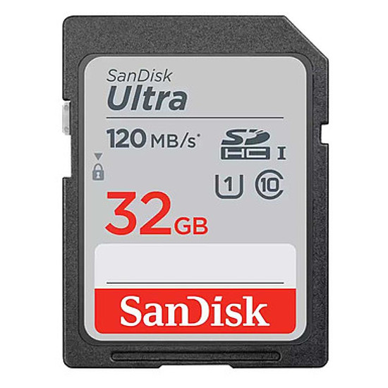 Carte mémoire SanDisk Ultra SDHC UHS-I 32 Go (SDSDUN4-032G-GN6IN)