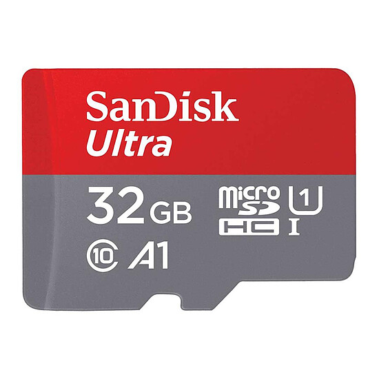 Carte micro SD SanDisk Ultra microSDHC 32 Go + Adaptateur SD (SDSQUA4-032G-GN6MA) - Autre vue