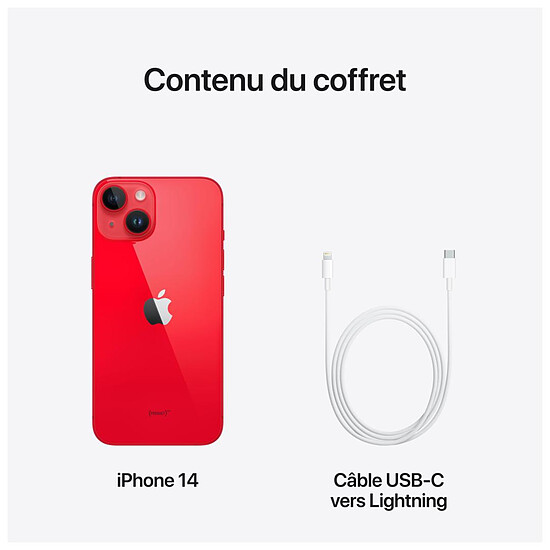 Smartphone reconditionné Apple iPhone 14 (PRODUCT)RED - 256 Go · Reconditionné - Autre vue