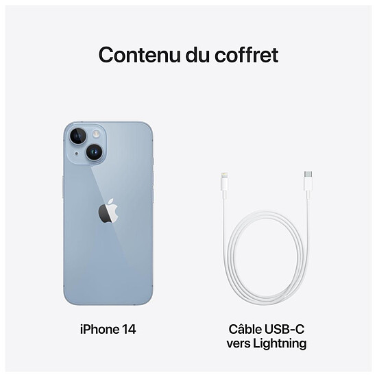 Smartphone reconditionné Apple iPhone 14 Bleu  - 256 Go · Reconditionné - Autre vue