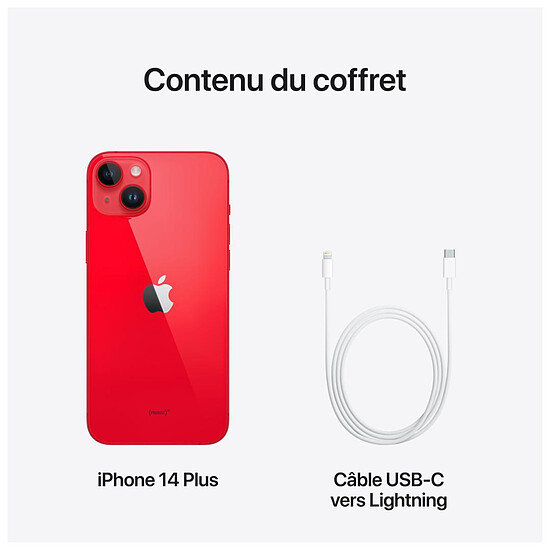 Smartphone reconditionné Apple iPhone 14 Plus (PRODUCT)RED - 256 Go · Reconditionné - Autre vue