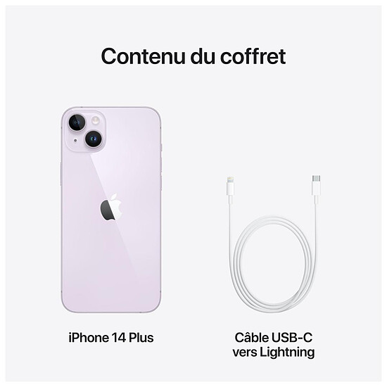 Smartphone reconditionné Apple iPhone 14 Plus Mauve - 128 Go · Reconditionné - Autre vue