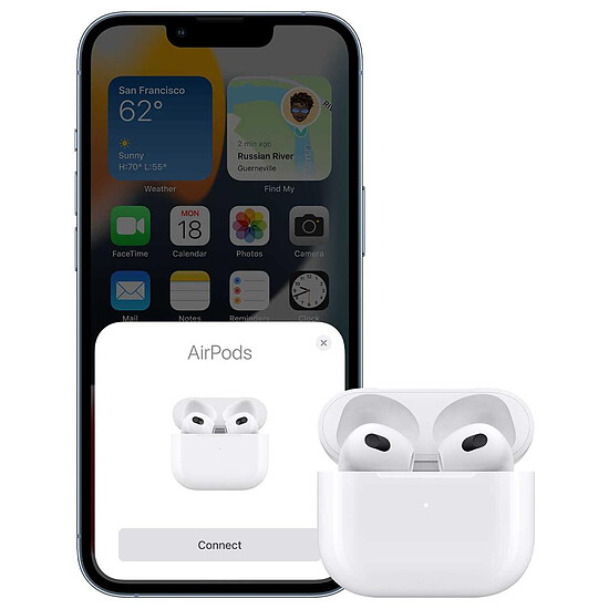 Casque Audio Apple AirPods 3 - Boîtier charge Lightning - Écouteurs sans fil - Autre vue