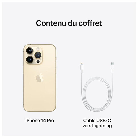Smartphone reconditionné Apple iPhone 14 Pro (Or) - 512 Go · Reconditionné - Autre vue