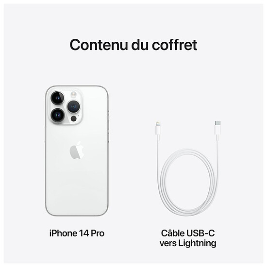 Smartphone reconditionné Apple iPhone 14 Pro (Argent) - 1 To · Reconditionné - Autre vue