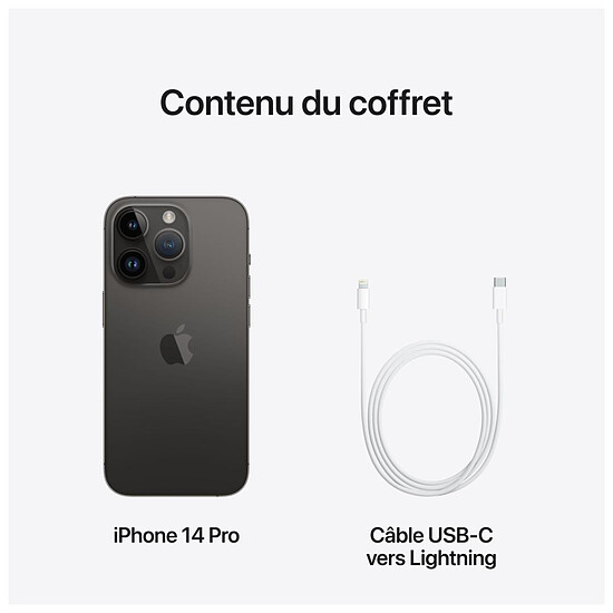 Smartphone reconditionné Apple iPhone 14 Pro (Noir Sidéral) - 1 To · Reconditionné - Autre vue