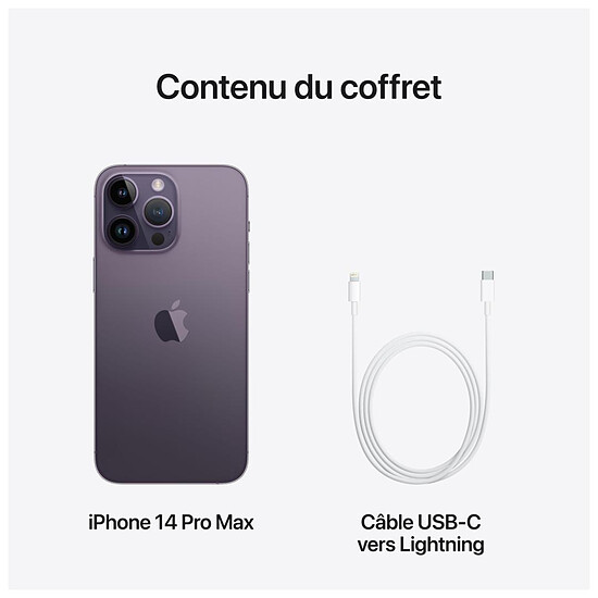 Smartphone reconditionné Apple iPhone 14 Pro Max (Violet intense) - 1 To · Reconditionné - Autre vue