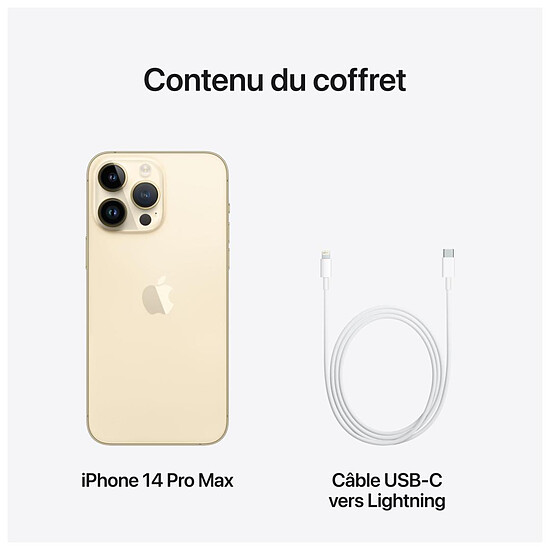 Smartphone reconditionné Apple iPhone 14 Pro Max (Or) - 1 To · Reconditionné - Autre vue