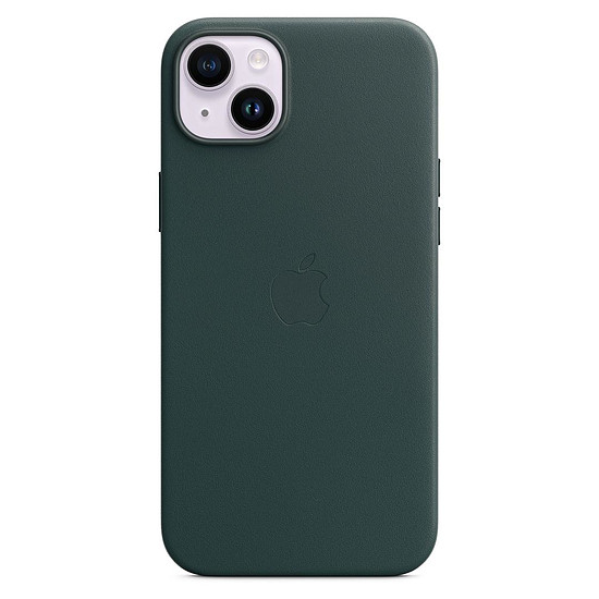 Coque et housse Apple Coque en cuir avec MagSafe pour iPhone 14 Plus - Vert forêt