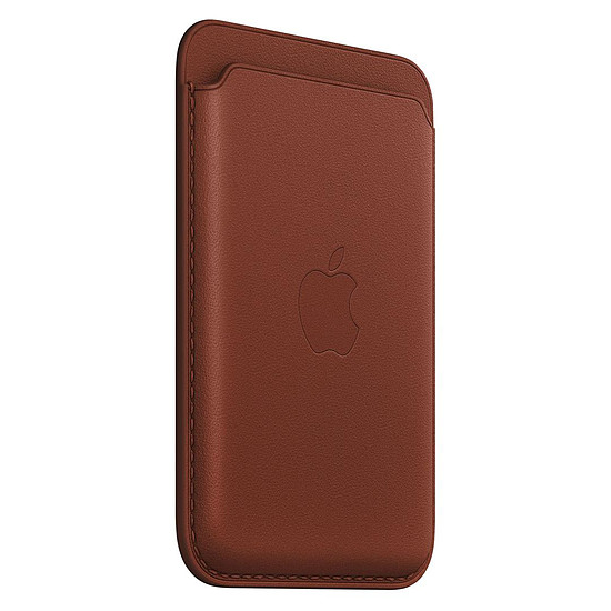 Apple Porte-cartes en cuir avec MagSafe pour Apple iPhone - Terre
