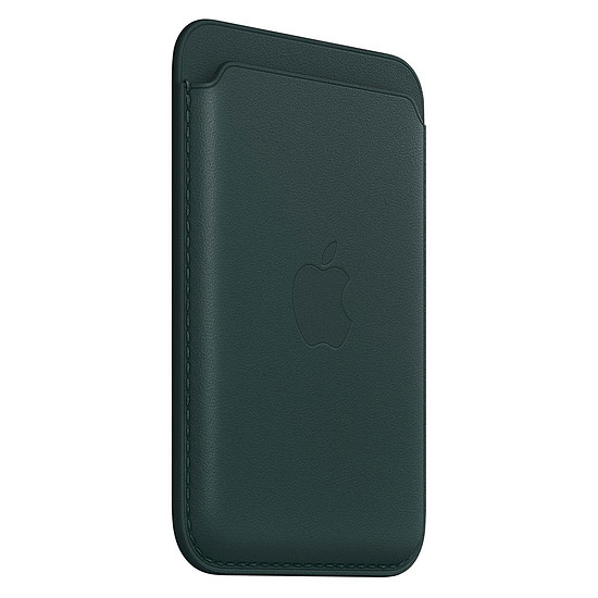 Coque et housse Apple Porte-cartes en cuir avec MagSafe pour Apple iPhone - Vert forêt