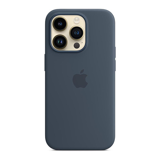 Coque et housse Apple Coque en silicone avec MagSafe pour iPhone 14 Pro - Bleu orage