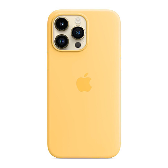Coque et housse Apple Coque en silicone avec MagSafe pour iPhone 14 Pro Max - Soleil pâle