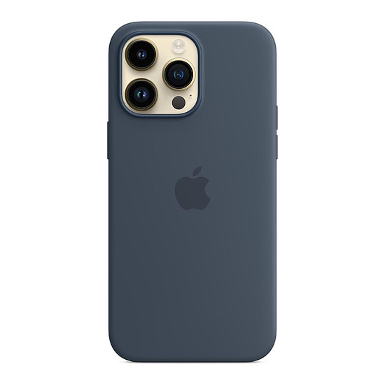 Coque et housse Apple Coque en silicone avec MagSafe pour iPhone 14 Pro Max - Bleu orage