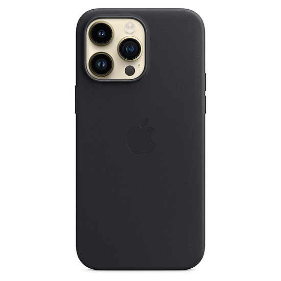 Coque et housse Apple Coque en cuir avec MagSafe pour iPhone 14 Pro Max - Minuit