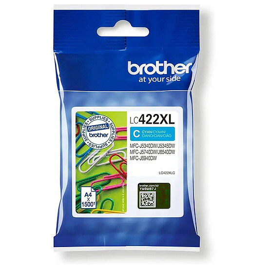 Cartouche d'encre Brother LC422XLC Cyan - Autre vue