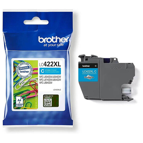Cartouche d'encre Brother LC422XLC Cyan - Autre vue