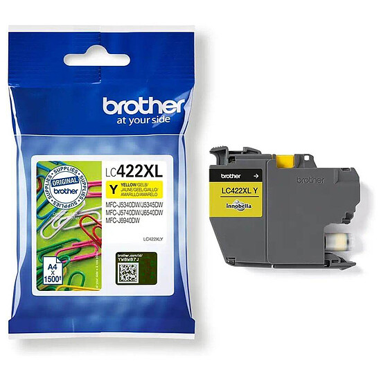 Cartouche d'encre Brother LC422XLY Jaune - Autre vue