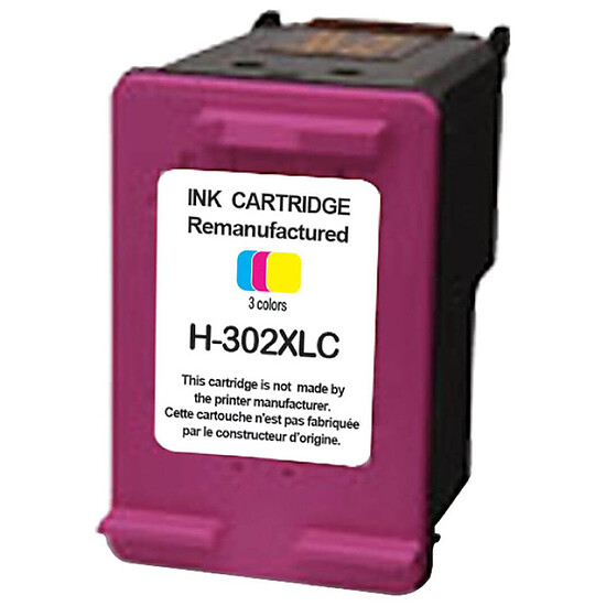 Cartouche d'encre UPrint 302XL (F6U67AE) - Cyan/Jaune/Magenta - Autre vue
