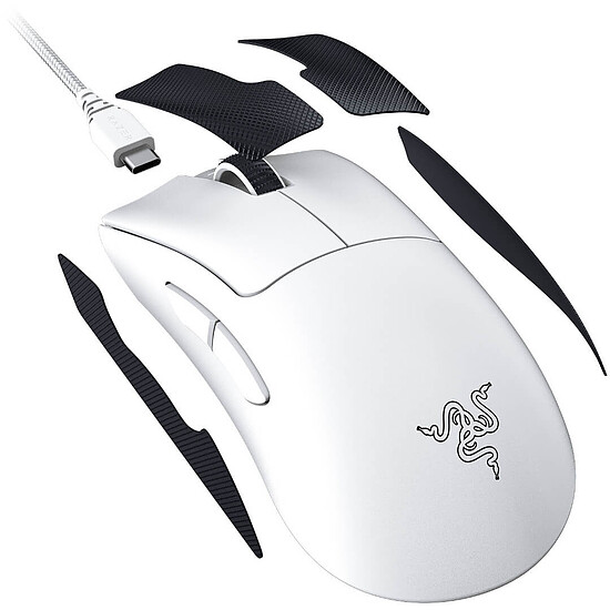 Souris PC Razer DeathAdder V3 Pro - Blanc - Autre vue