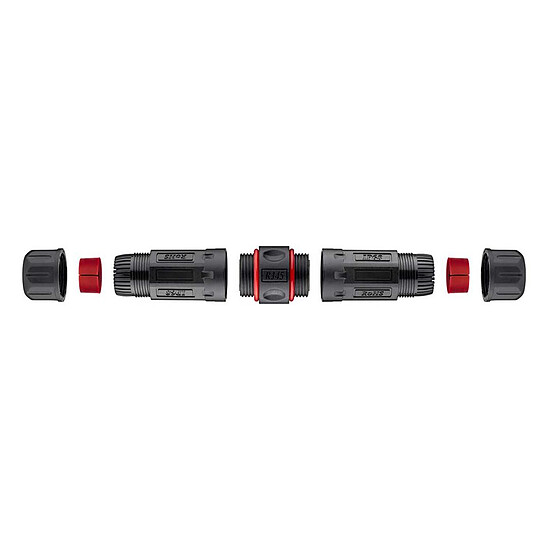 Accessoires RJ45 Goobay Coupleur modulaire RJ45 d'extérieur (IP68), CAT 6 STP - Autre vue