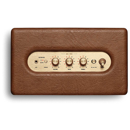 Enceinte sans fil Marshall Acton III Marron - Enceinte compacte  - Autre vue