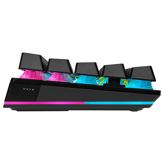 Clavier PC Corsair K70 RGB Pro Mini Wireless - Cherry MX Red - Autre vue